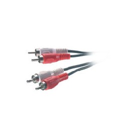Cable 2 rca a 2 rca stereo 2.5 m